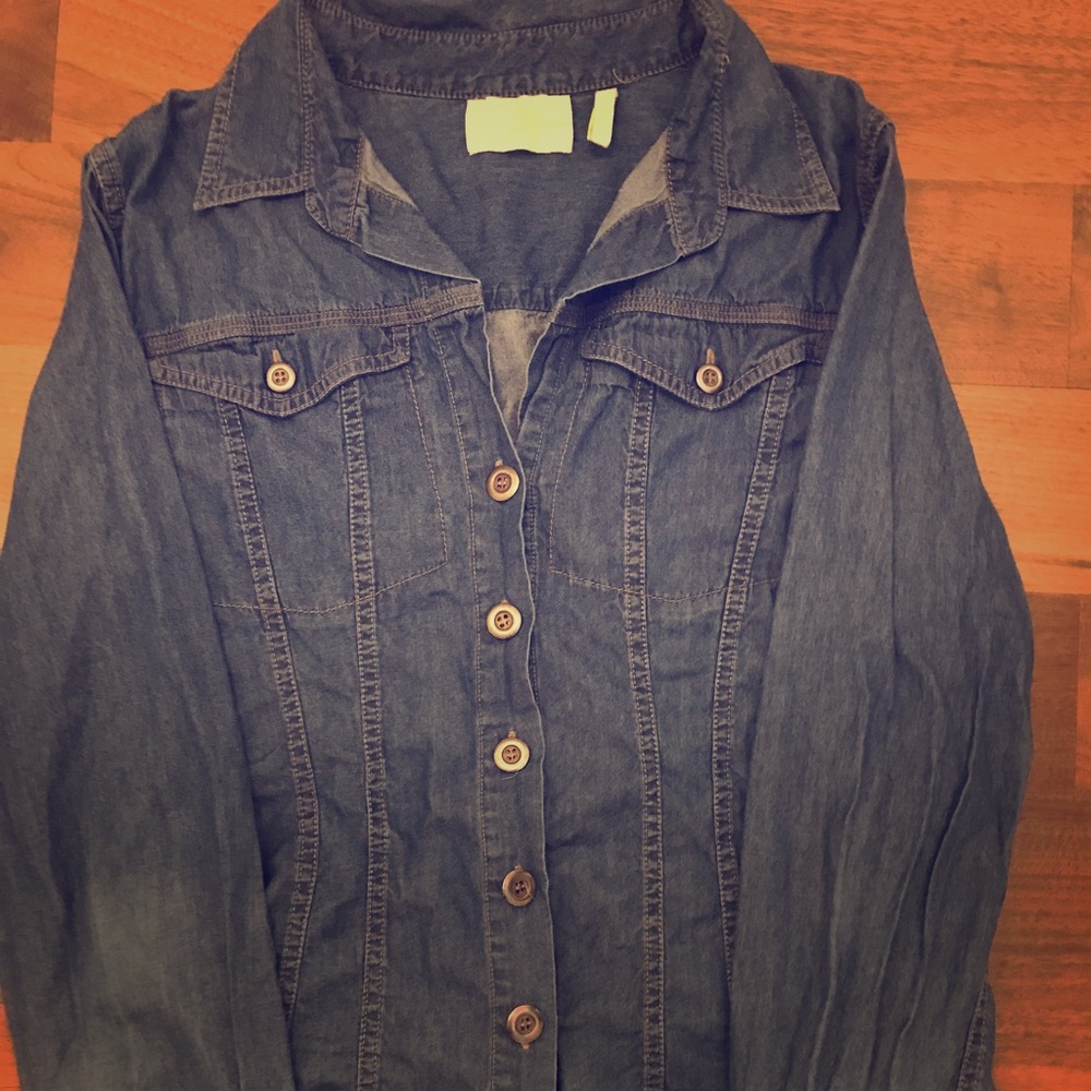 Anthropologie Chambray Button Down